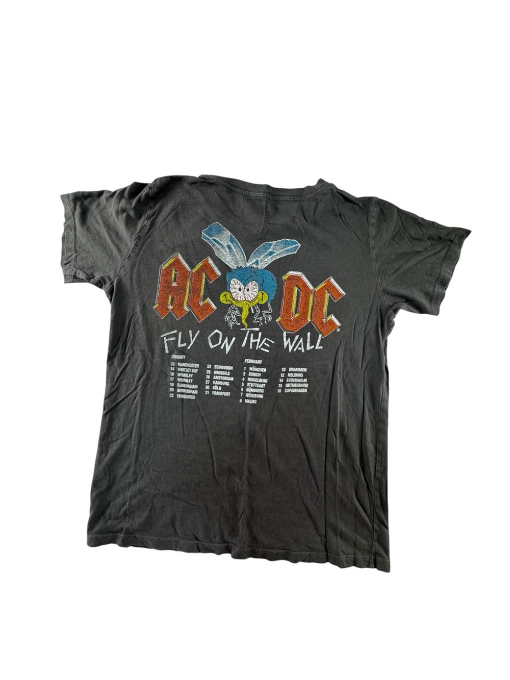 Rowdy Sprout Black AC/DC 'Fly on the Wall' Graphic Tee